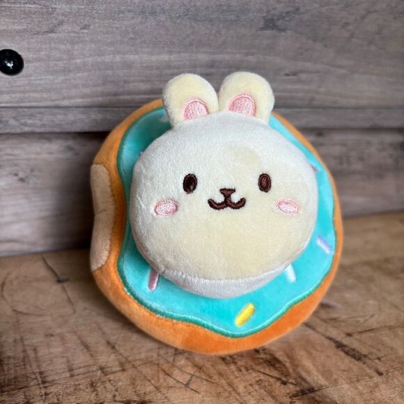 Anirollz Bunnyroll Donut Bunni Plush Toy Stuffed Animal Bunny 5-6" Great Preused - Picture 4 of 9